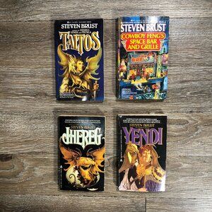 Steven Brust Lot of Four (4) Taltos Jhereg Yendi Cowboy Feng's Sci-Fi Ace
